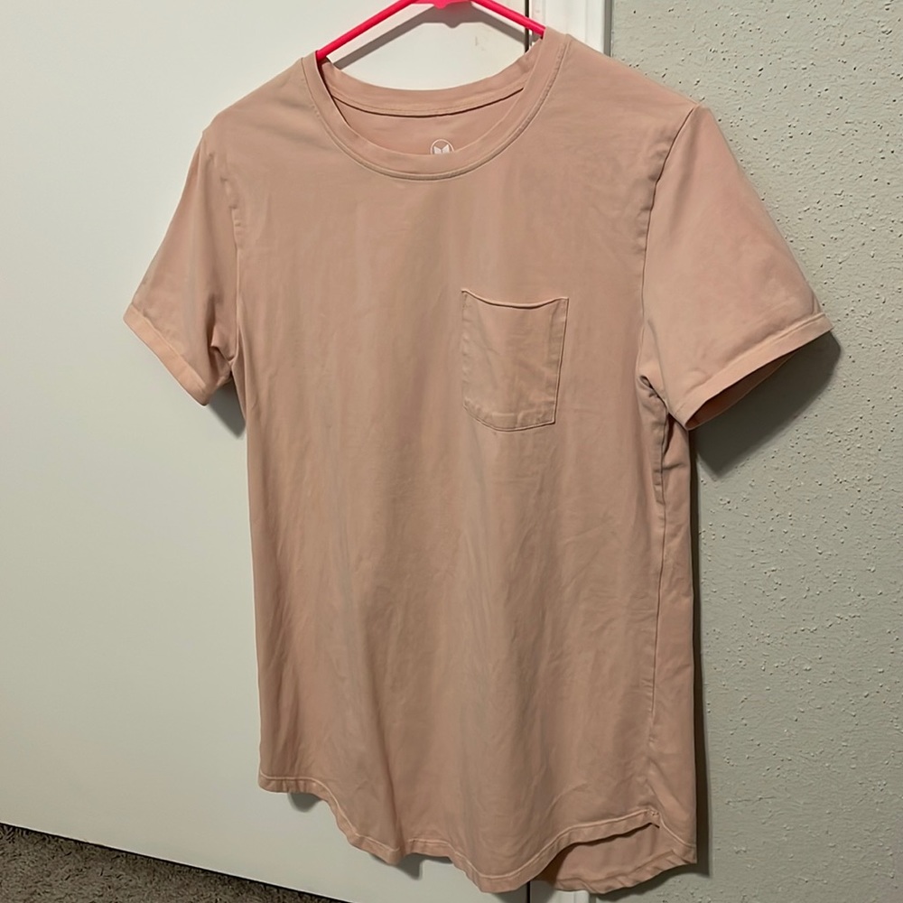 ALPHA FORWARD SCOOP TEE - pink